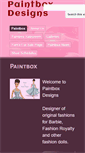 Mobile Screenshot of paintboxdesigns.net